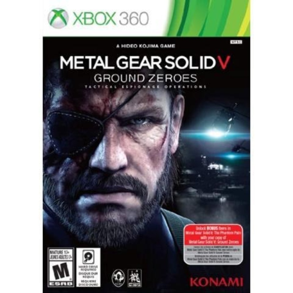 Metal Gear solid V Ground Zeroes Xbox 360